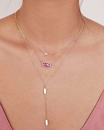 White Diamond Heart Pendant Necklace in White Gold