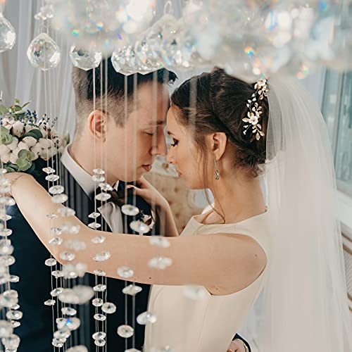 Bridal Hair Pins with Gold Leaf and Pearl