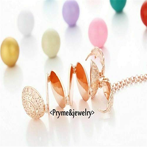 Antique Silver Angel Wings Necklace" (Rose Gold)