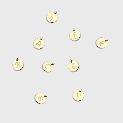 Jewee Diamond Personalized Gold Disc Necklace