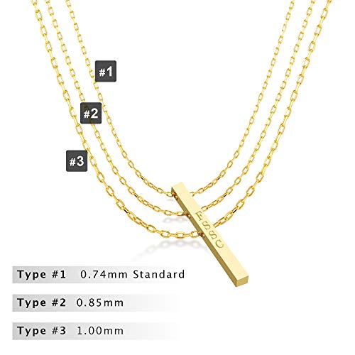 Jewee Diamond Personalized Gold Disc Necklace