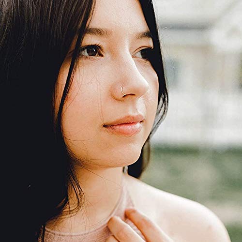 14k Gold Nose Hoop | 22g Piercing Jewelry