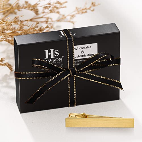 HAWSON Gold Slide Clasp Tie Bar for Men