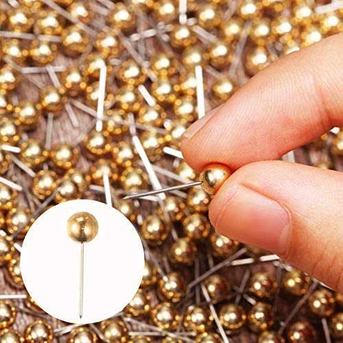 Gold Map Tacks - 300 Small Size