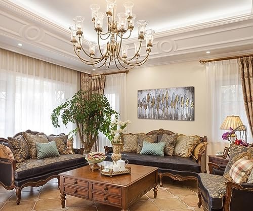 Abstract Gold Landscape Wall Art Painting