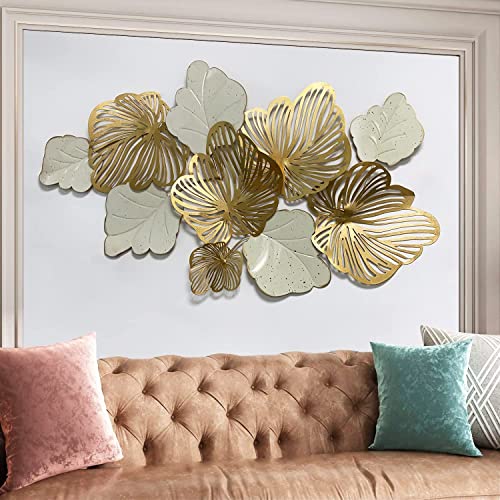 Handmade Gold Leaf Wall Art Decoration