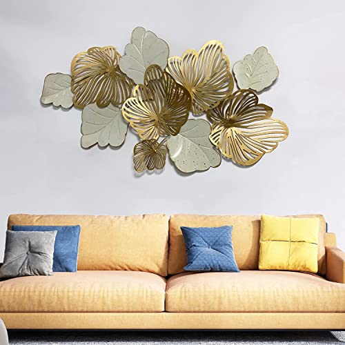 Handmade Gold Leaf Wall Art Decoration