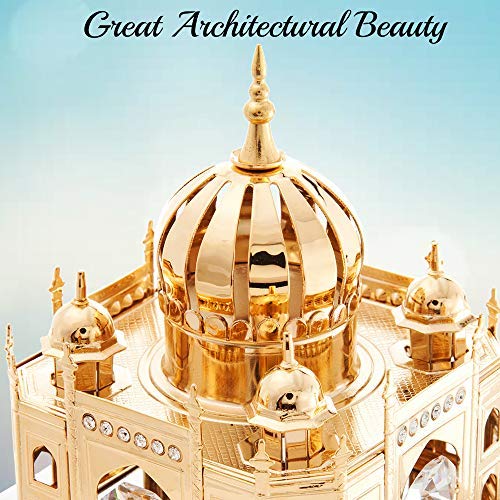 Matashi 24K Gold Plated Mosque Ornament with Crystals