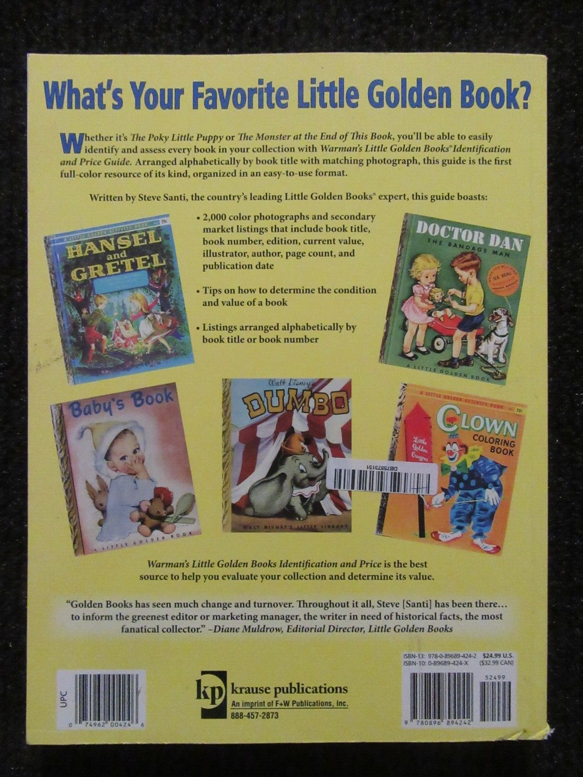 1966 Warman's Little Golden Book Price Guide