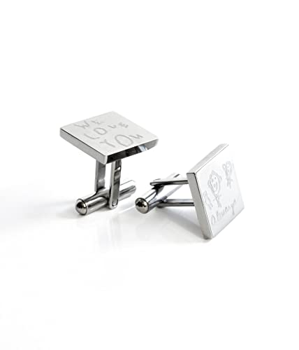 Gold Monogrammed Cufflinks for Him