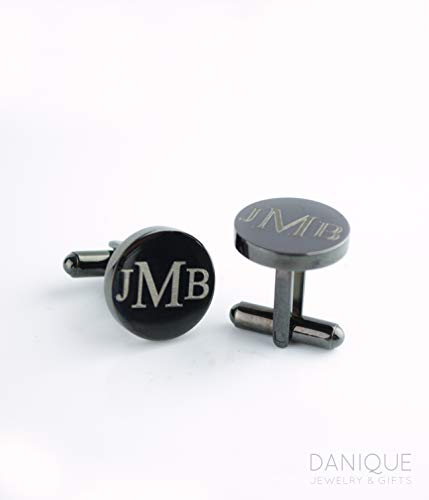 Gold Monogrammed Cufflinks for Him