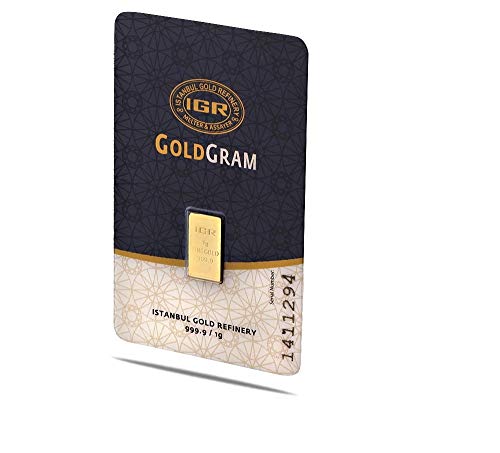 9999 Pure 1 Gram Gold Bullion Bar