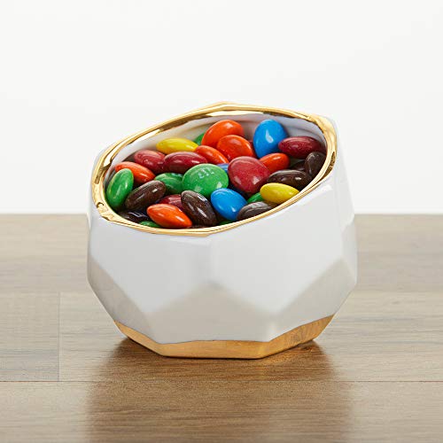 Geometric Ceramic Planters Set - White