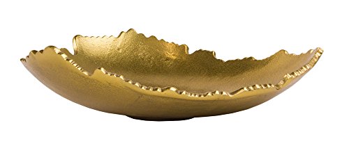 Golden Torn Metal Centerpiece Bowl - 12