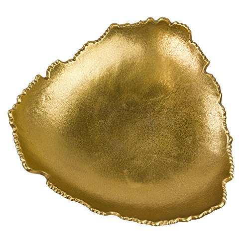 Golden Torn Metal Centerpiece Bowl - 12
