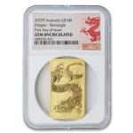 2022 Australian Gold Dragon Bar - GemUNC