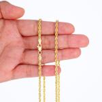Laser Diamond Cut Rope Chain Necklace in 10K Yellow Gold