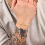 14K Yellow Gold Rope Chain Bracelet (Choose Size)