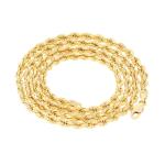 14K Yellow Gold Rope Chain Bracelet (Choose Size)