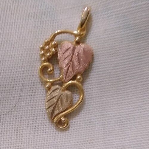 Black Hills Gold Leaf Pendant - Vintage to Modern