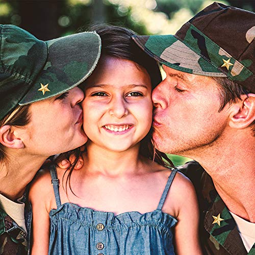 Gold Star Lapel Pin Set for Patriotic Holidays