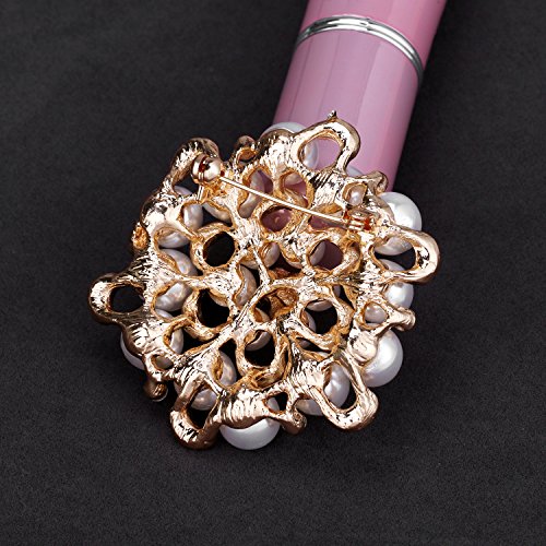 WeimanJewelry Crystal Rhinestone Brooch Pins (Gold)