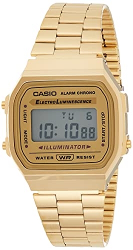 Casio Vintage Retro Gold Digital Dial Stainless Steel Unisex Watch A168WG9UR