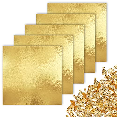 Gold Leaf Sheets - 100 pcs