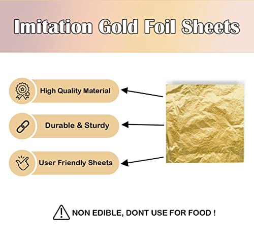 Gold Leaf Sheets for DIY and Art Projects