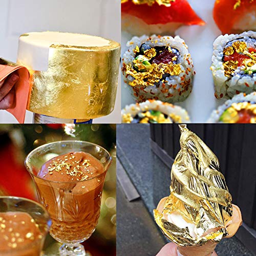 Gold Leaf Sheets for Baking and Crafts