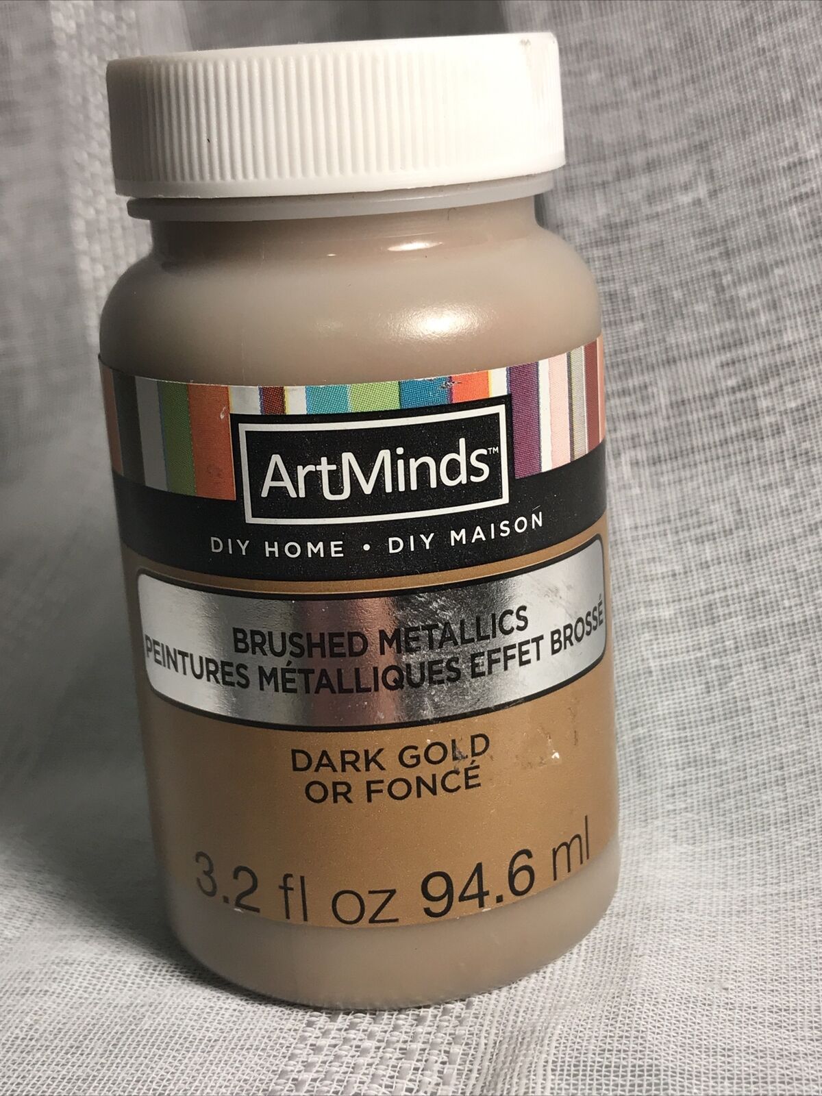 Dark Gold Brushed Metallics Craft Paint, 3.2 oz