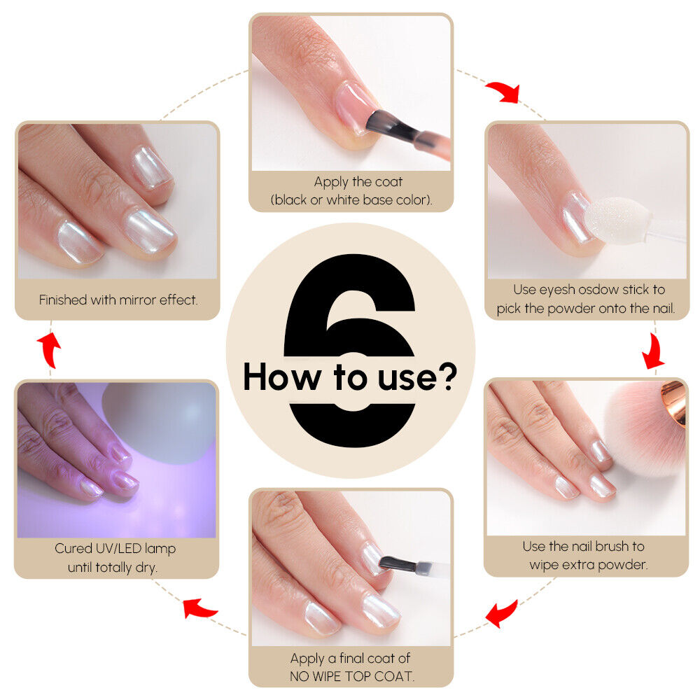 Gold Holographic Nail Art Powder Glitter