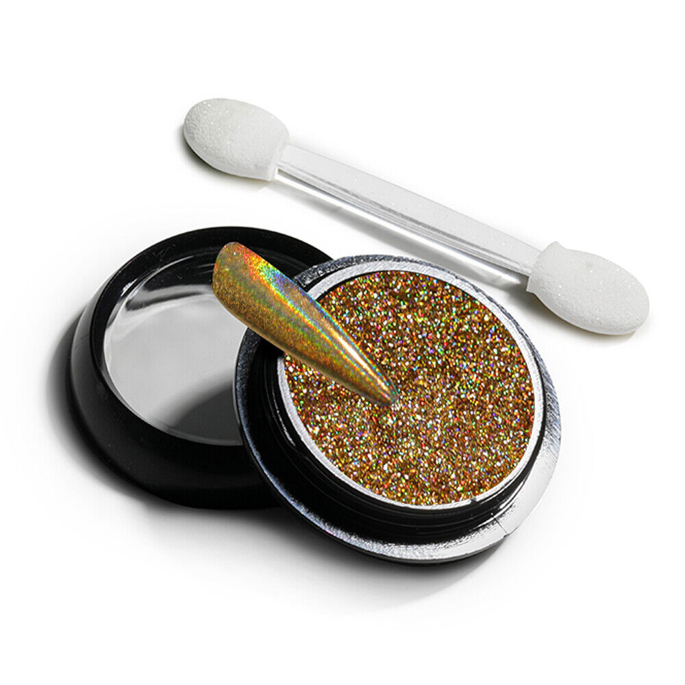 Gold Holographic Nail Art Powder Glitter
