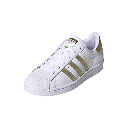 Gold Metallic adidas Superstar Sneakers - Women's