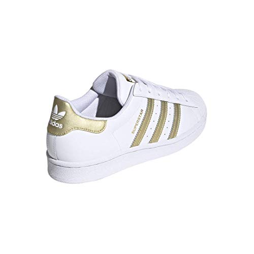 Gold Metallic adidas Superstar Sneakers - Women's