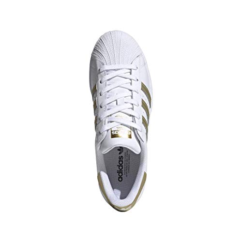 Gold Metallic adidas Superstar Sneakers - Women's