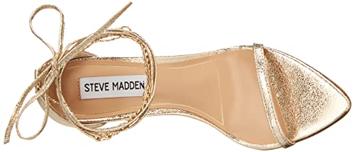 Steve Madden Women's Fizzed Heeled Sandal, Gold, 10