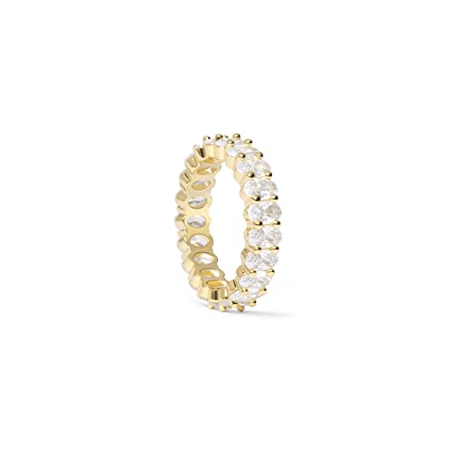 Oval CZ Love Ring in 14K Gold