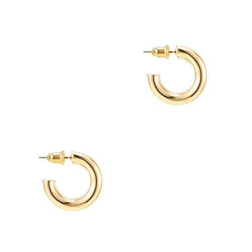 20mm Thick Infinity Gold Hoops for Her