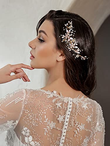 Handmade Gold Bridal Hair Clip Comb