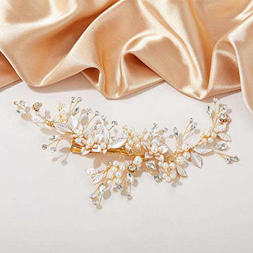 Handmade Gold Bridal Hair Clip Comb