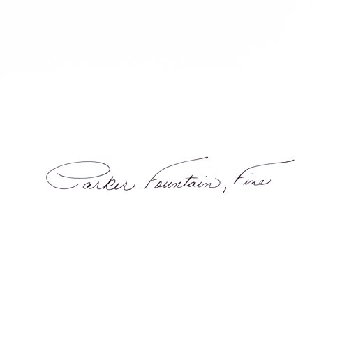 Parker Duofold Centennial Fountain Pen, Prestige Blue Chevron, Fine Solid Gold Nib, Black Ink and Convertor (1931369)