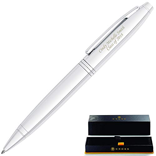 Engraved Chrome Cross Calais Ballpoint Pen