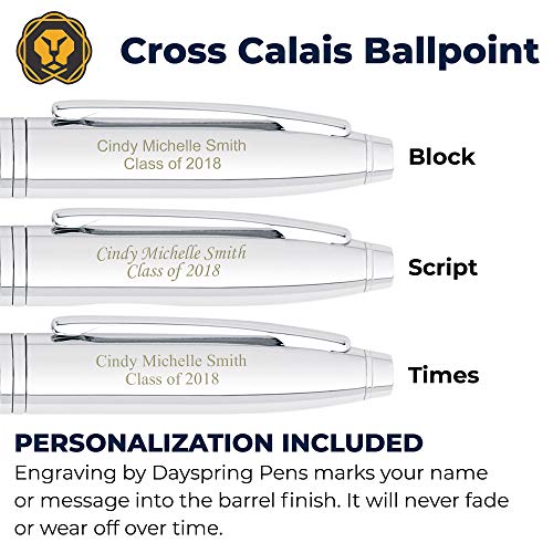 Engraved Chrome Cross Calais Ballpoint Pen