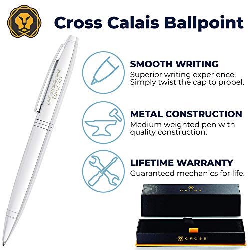 Engraved Chrome Cross Calais Ballpoint Pen