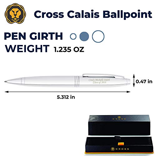 Engraved Chrome Cross Calais Ballpoint Pen