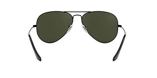 Ray-Ban Classic Aviator Sunglasses in Black/G-15 Green