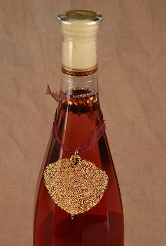 Copper and Gold Leaf Maple Ornament Set