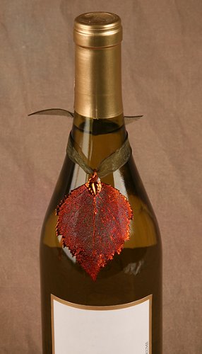 Copper and Gold Leaf Maple Ornament Set