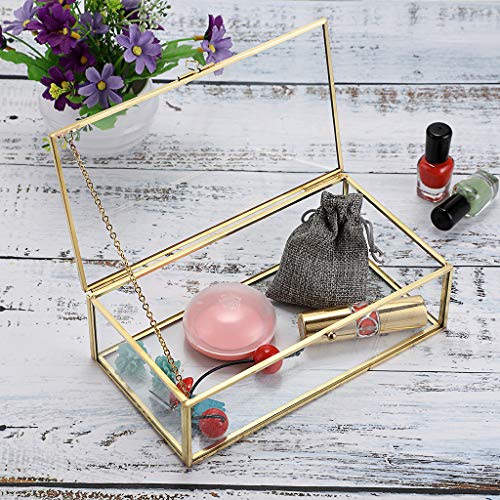 Vintage Glass Jewelry Display Box